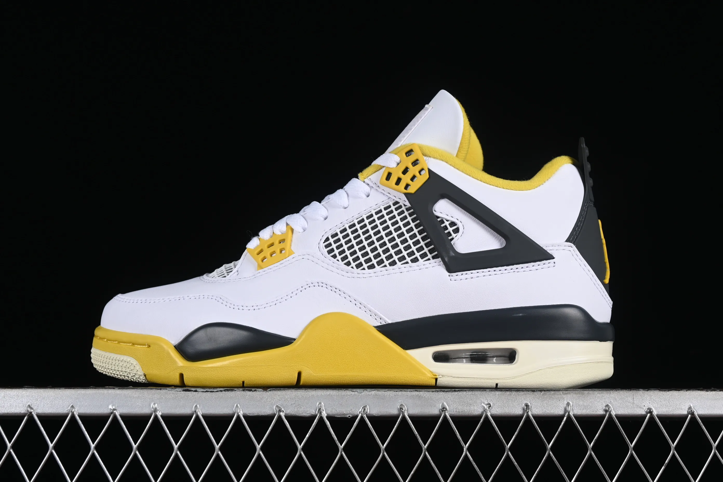 All categories Air Jordan Jordan series basketball shoes Air Jordan 4 OG version Air Jordan 4 Retro "Vivid Sulfur" AJ4 Joe 4 White Thunder AQ9129-101